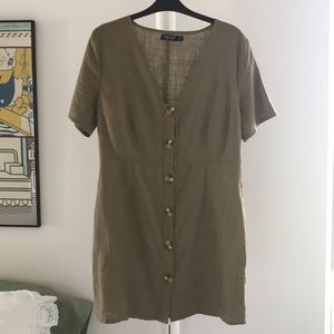 Nasty Gal Button up short dress